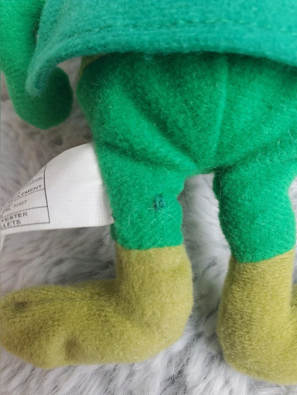 Vintage RARE HTF The Flintstones The Great GAZOO Plush 9 inch: Read